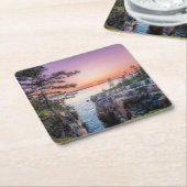 Küstenlinie | Ravens Nest Acadia Nationalpark Main Rechteckiger Pappuntersetzer (angewinkelt)