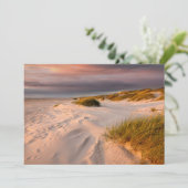 Küstenlinie | Saltum Beach, Dänemark Dankeskarte (Stehend Vorderseite)