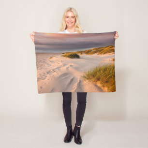 Küstenlinie   Saltum Beach, Dänemark Fleecedecke