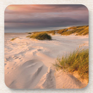 Küstenlinie   Saltum Beach, Dänemark Getränkeuntersetzer