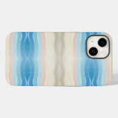 Küstenlinie Salty Wavy Wiederholungsmuster Case-Mate iPhone Hülle (Rückseite (Horizontal))