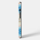 Küstenlinie Salty Wavy Wiederholungsmuster Case-Mate iPhone Hülle (Rückseite / Links)