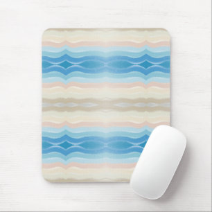 Küstenlinie Salty Wavy Wiederholungsmuster Mousepad
