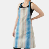 Küstenlinie Salty Wavy Wiederholungsmuster Schürze (InSitu)