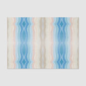 Küstenlinie Salty Wavy Wiederholungsmuster Seidenpapier (Vorderseite)