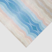 Küstenlinie Salty Wavy Wiederholungsmuster Seidenpapier (Ausschnitt)