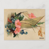 Küstenlinie Save the Date Vintag Postkarte (Rückseite)