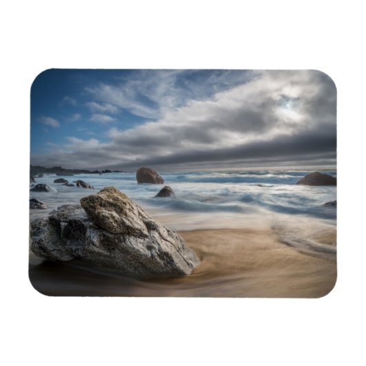 Küstenlinie | Stormy Big Sur, Kalifornien Magnet (Horizontal)