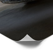 Küstenlinie | Stormy Big Sur, Kalifornien Poster (Ecke)