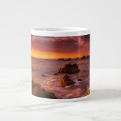 Küstenlinie | Sunset Pacific Grove Carmel Californ Jumbo-Tasse (Vorderseite)