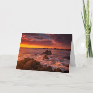 Küstenlinie Sunset Pacific Grove Carmel Californ Karte