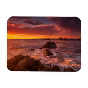 Küstenlinie Sunset Pacific Grove Carmel Californ Magnet