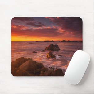 Küstenlinie   Sunset Pacific Grove Carmel Californ Mousepad