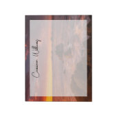 Küstenlinie | Sunset Pacific Grove Carmel Californ Notizblock (Rotiert)