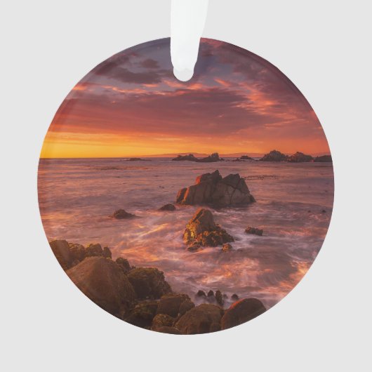 Küstenlinie | Sunset Pacific Grove Carmel Californ Ornament (Vorderseite)