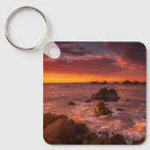 Küstenlinie | Sunset Pacific Grove Carmel Californ Schlüsselanhänger (Vorderseite)