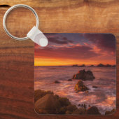 Küstenlinie | Sunset Pacific Grove Carmel Californ Schlüsselanhänger (Vorderseite)