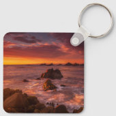 Küstenlinie | Sunset Pacific Grove Carmel Californ Schlüsselanhänger (Rückseite)