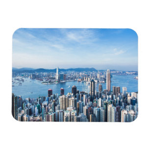 Küstenlinie Tsim Sha Tsu, Hong Kong Island, Asie Magnet