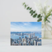 Küstenlinie | Tsim Sha Tsu, Hong Kong Island, Asie Postkarte (Stehend Vorderseite)