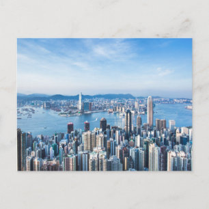 Küstenlinie   Tsim Sha Tsu, Hong Kong Island, Asie Postkarte