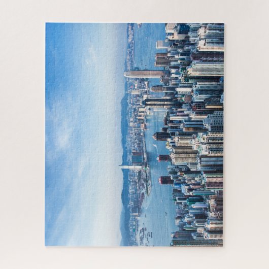 Küstenlinie | Tsim Sha Tsu, Hong Kong Island, Asie Puzzle (Vertikal)