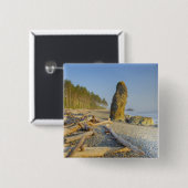 Küstenlinie und Brandungspfeiler, Ruby Beach, Olym Button (Vorne & Hinten)