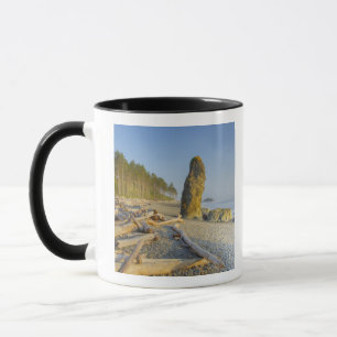 Küstenlinie und Meeresstapel, Ruby Beach, Olympic Tasse
