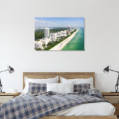 Küstenlinie | Urban Beach, Miami, Florida Leinwanddruck (Insitu (Schlafzimmer))