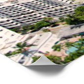 Küstenlinie | Urban Beach, Miami, Florida Poster (Ecke)