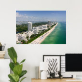 Küstenlinie | Urban Beach, Miami, Florida Poster (Heimbüro)