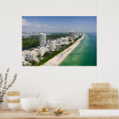Küstenlinie | Urban Beach, Miami, Florida Poster (Küche)