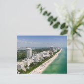 Küstenlinie | Urban Beach, Miami, Florida Postkarte (Stehend Vorderseite)