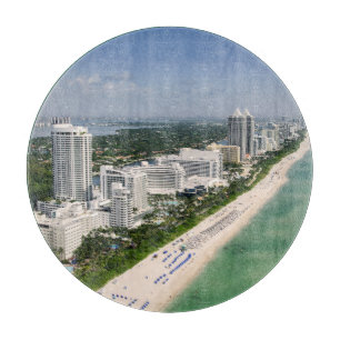 Küstenlinie Urban Beach, Miami, Florida Schneidebrett