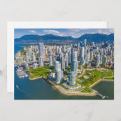 Küstenlinie | Vancouver, British Columbia, Kanada Dankeskarte (Vorne/Hinten)