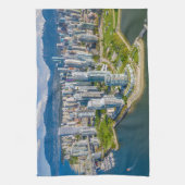 Küstenlinie | Vancouver, British Columbia, Kanada Geschirrtuch (Vertikal)
