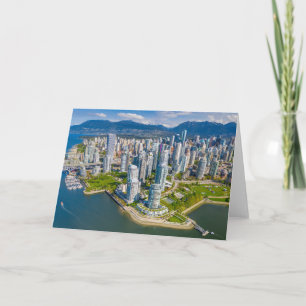 Küstenlinie Vancouver, British Columbia, Kanada Karte