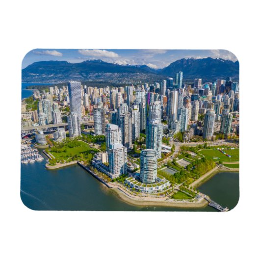 Küstenlinie | Vancouver, British Columbia, Kanada Magnet (Horizontal)
