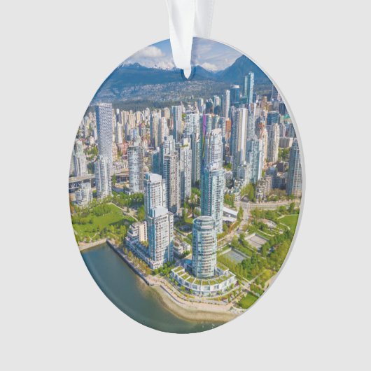 Küstenlinie | Vancouver, British Columbia, Kanada Ornament (Vorderseite)