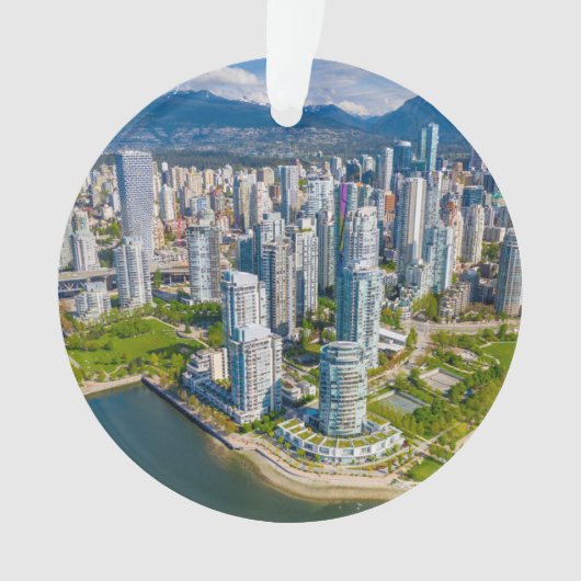 Küstenlinie | Vancouver, British Columbia, Kanada Ornament (Vorderseite)