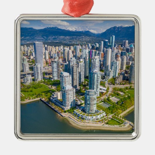 Küstenlinie | Vancouver, British Columbia, Kanada Ornament Aus Metall (Vorne)