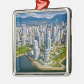 Küstenlinie | Vancouver, British Columbia, Kanada Ornament Aus Metall (Links)