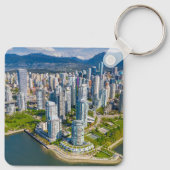 Küstenlinie | Vancouver, British Columbia, Kanada Schlüsselanhänger (Rückseite)