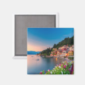 Küstenlinie | Varenna, Lombardei, Italien Magnet (Vorderseite/Rückseite)