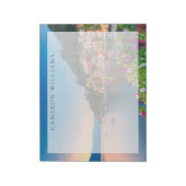 Küstenlinie | Varenna, Lombardei, Italien Notizblock (Rotiert)