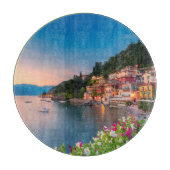 Küstenlinie | Varenna, Lombardei, Italien Schneidebrett (Vorderseite)