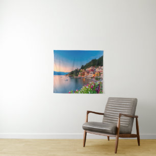 Küstenlinie Varenna, Lombardei, Italien Wandteppich