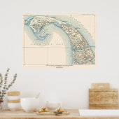 Küstenlinien Provincetown Truro und Wellfleet Poster (Küche)