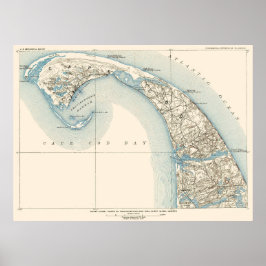 Küstenlinien Provincetown Truro und Wellfleet Poster