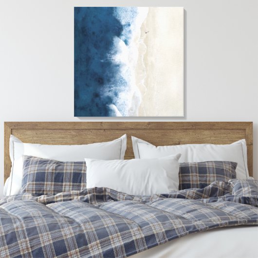 Küstenluft Beach Sand Canvas Print Leinwanddruck (Insitu (Schlafzimmer))